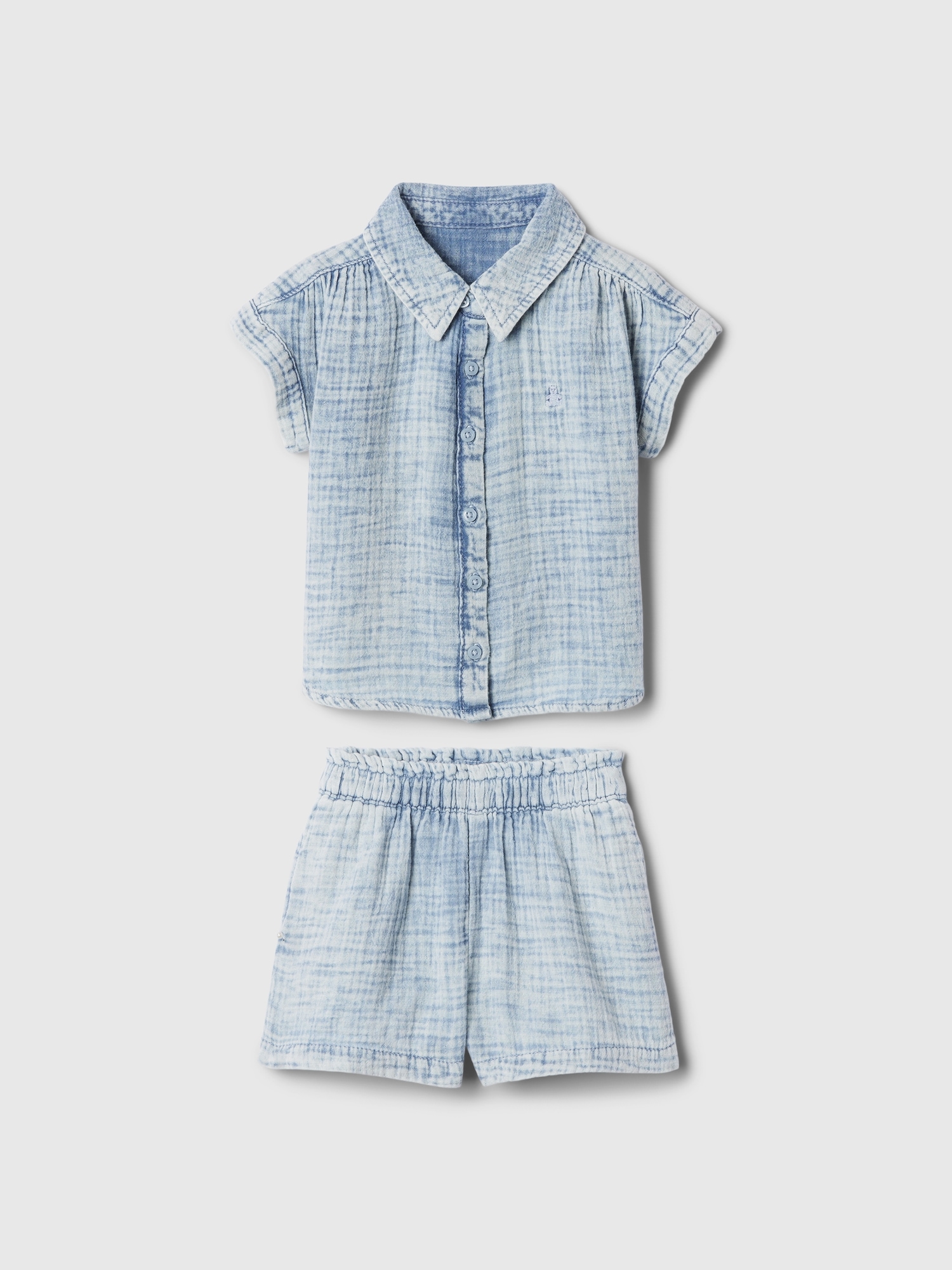 babyGap Crinkle Gauze TwoPiece Outfit Set Gap