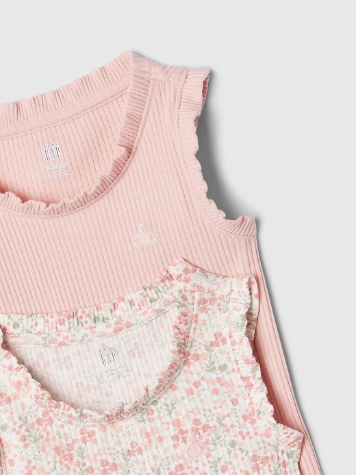 Image number 3 showing, Baby First Favorites Ribbed Tank Bodysuit (2-Pack)