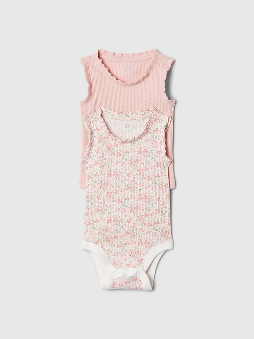 Image number 1 showing, Baby First Favorites Ribbed Tank Bodysuit (2-Pack)