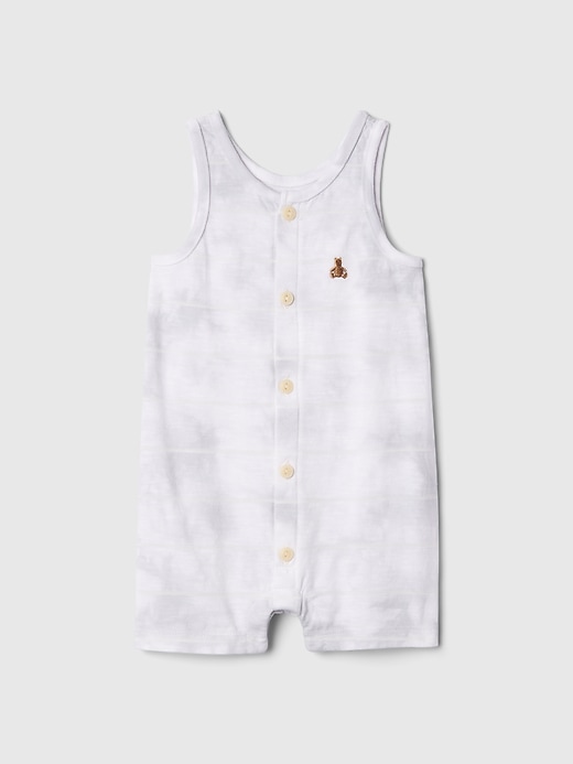 1 of 8 showing, with the color grey matter of product Baby Tie-Dye Tank Shorty One-Piece