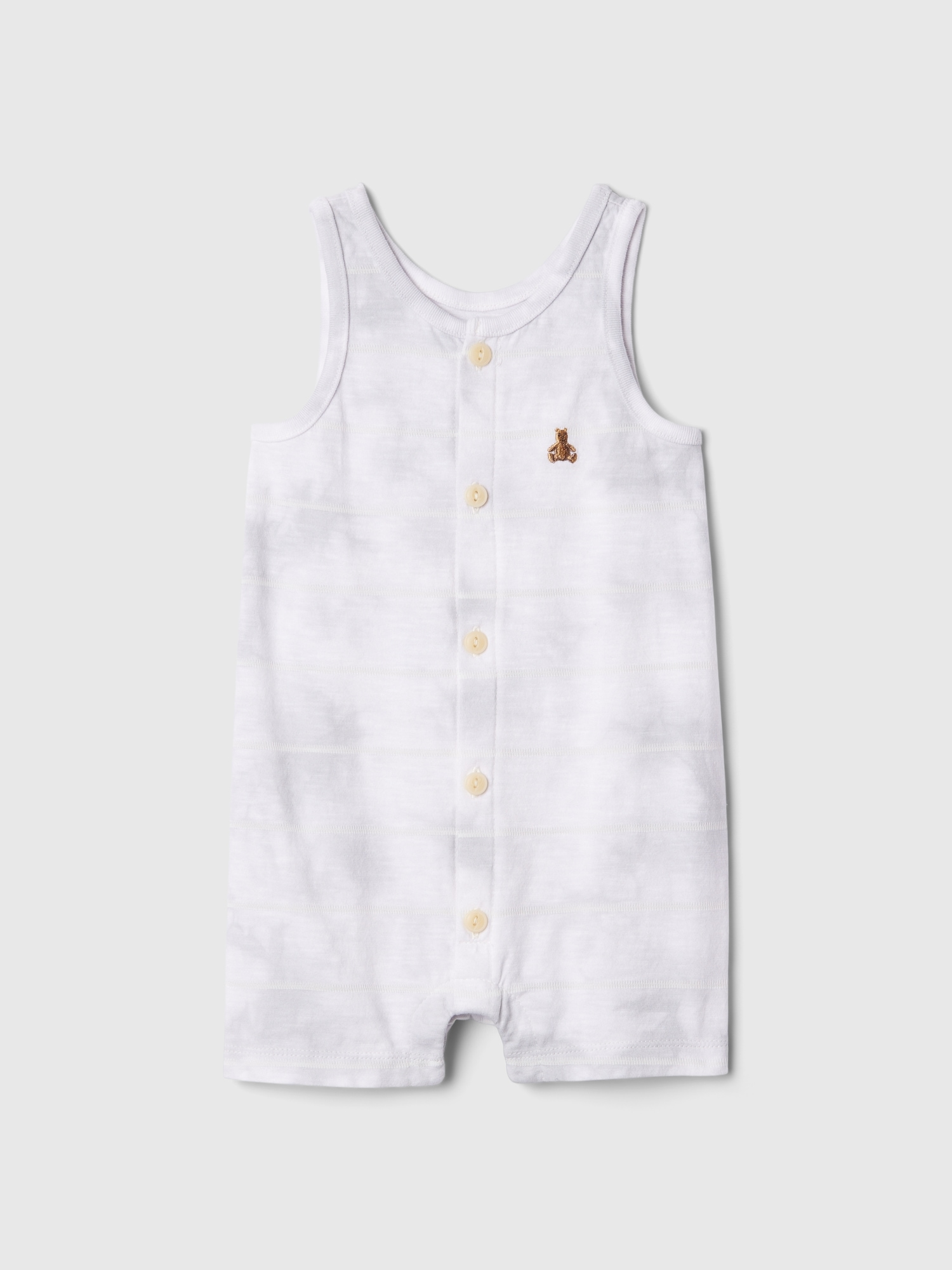 Gap Baby Tie-dye Tank Shorty One-piece In White