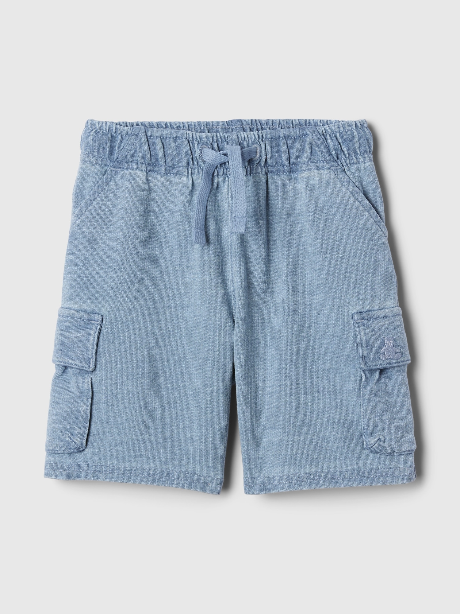 Shop Gap Baby Cargo Sweat Shorts In Light Indigo Blue