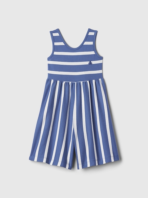1 of 8 showing, with the color chrome blue of product babyGap Jersey Romper