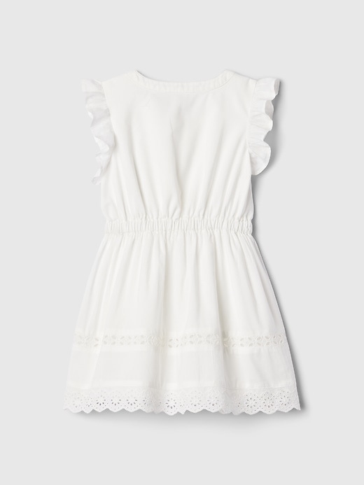 2 of 8 showing, with the color new off white of product babyGap Ruffle Eyelet Dress