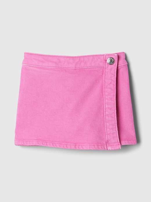 1 of 8 showing, with the color pink acid overdye of product babyGap Denim Skort