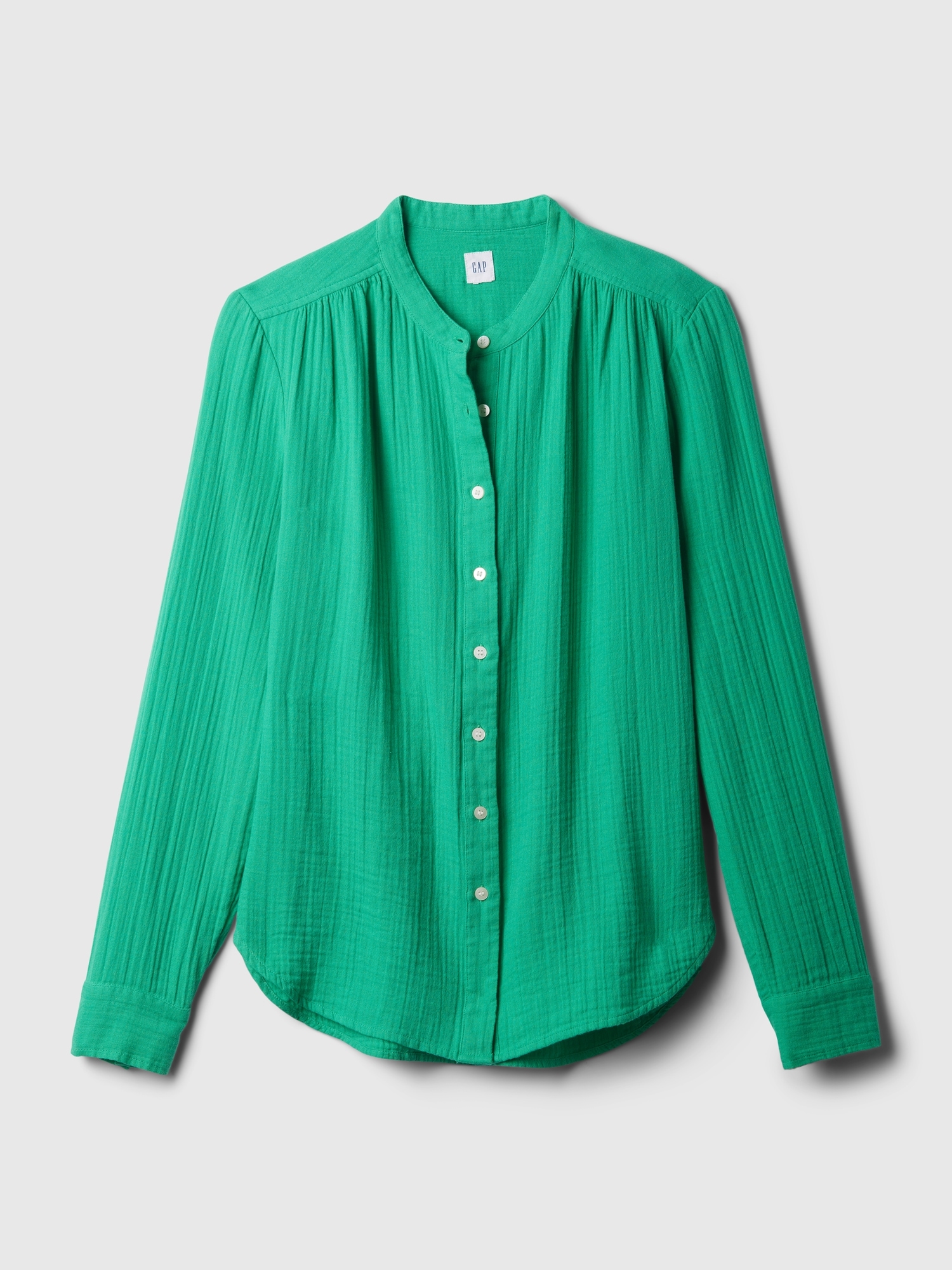 Crinkle Gauze Shirt Gap