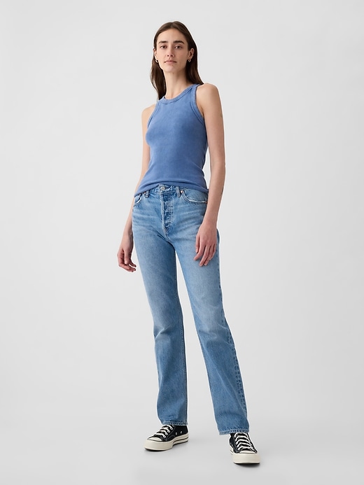 Image number 1 showing, High Rise Rigid '90s Straight Jeans