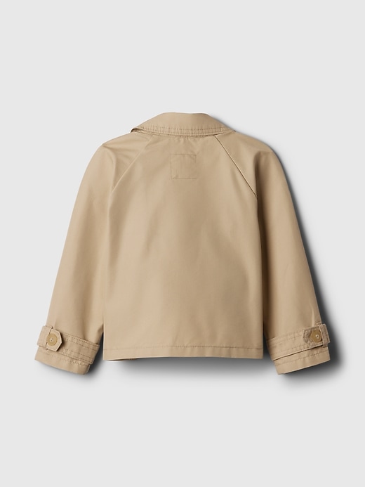 2 of 8 showing, with the color wicker beige of product babyGap Trench Coat