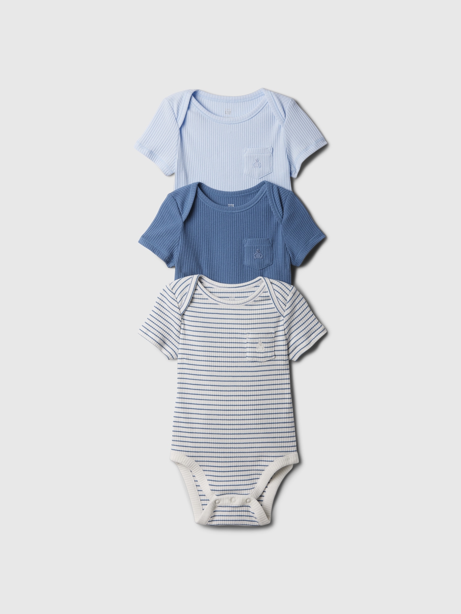 Baby First Favorites TinyRib Bodysuit (3-Pack)