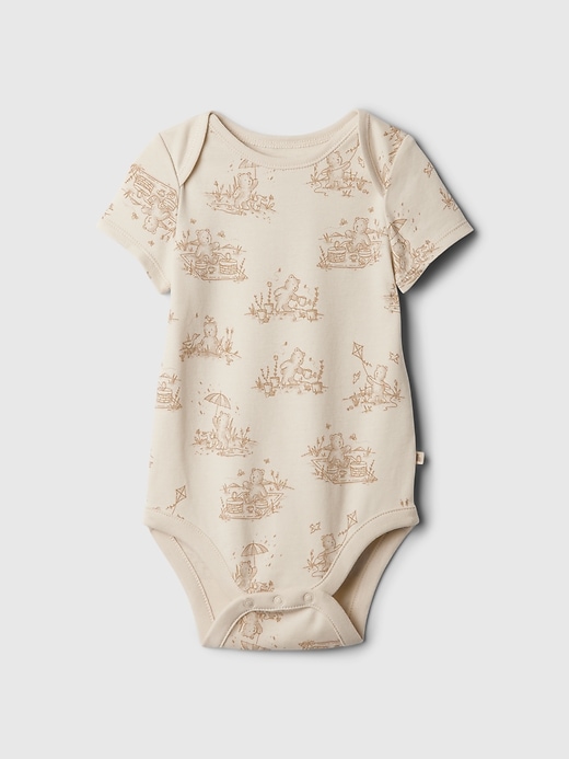 1 of 8 showing, with the color bear of product Baby Supima® Print Bodysuit