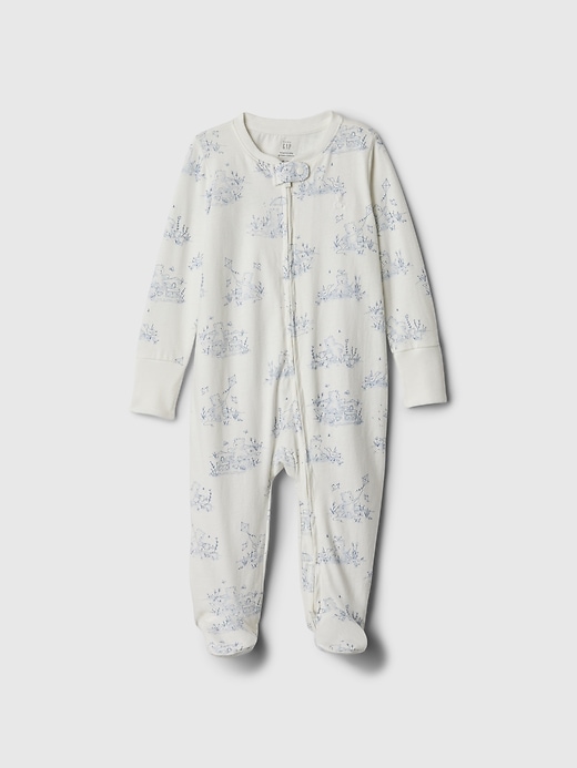 1 of 8 showing, with the color TOILE of product Baby First Favorites Graphic One-Piece
