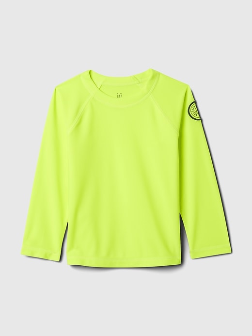 1 of 8 showing, with the color safety yellow of product babyGap Swim Rash Guard