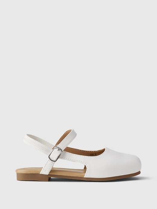 1 of 8 showing, with the color new off white of product Toddler Slingback Shoes