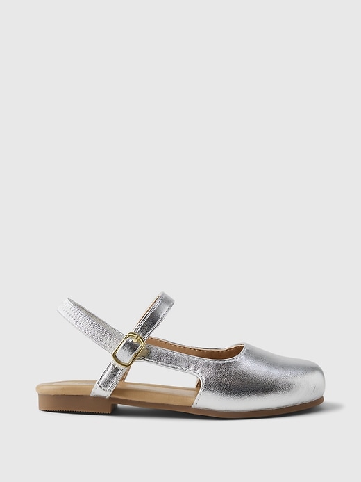 1 of 8 showing, with the color metallic of product Toddler Slingback Shoes