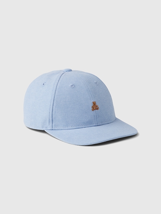 1 of 8 showing, with the color chambray of product Toddler Brannan Bear Baseball Hat