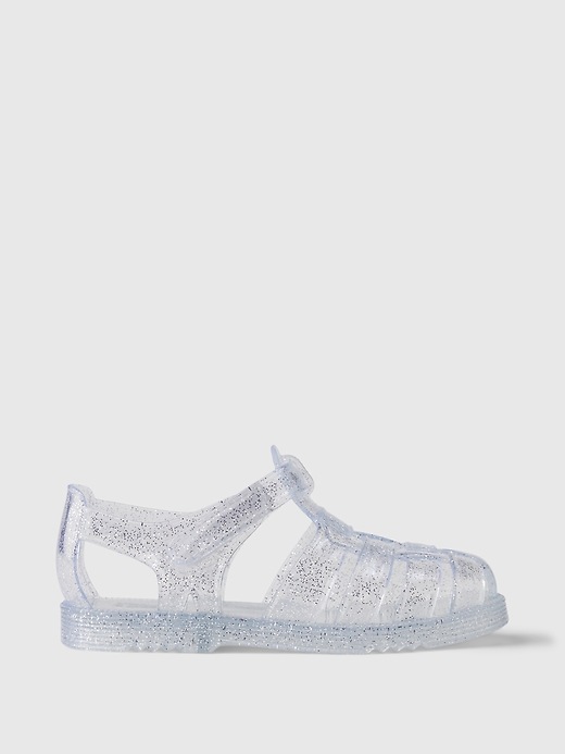 1 of 8 showing, with the color clear sky of product Toddler Fisherman Jelly Sandals