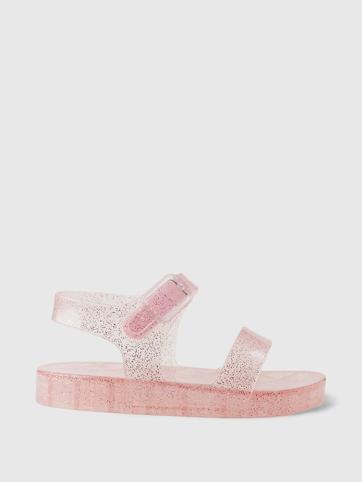 1 of 8 showing, with the color light peony pink of product Toddler Jelly Sandals