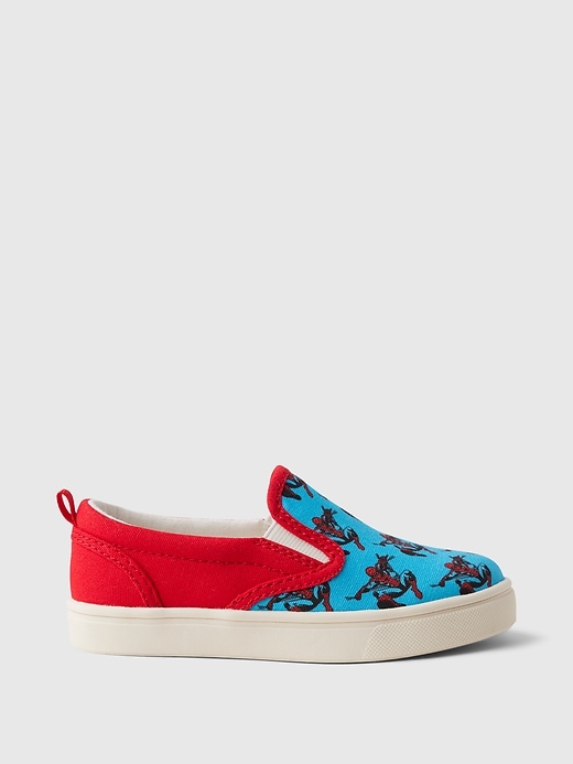 1 of 8 showing, with the color SPIDERMAN of product Baby & Toddler Marvel Graphic Slip-On Sneakers