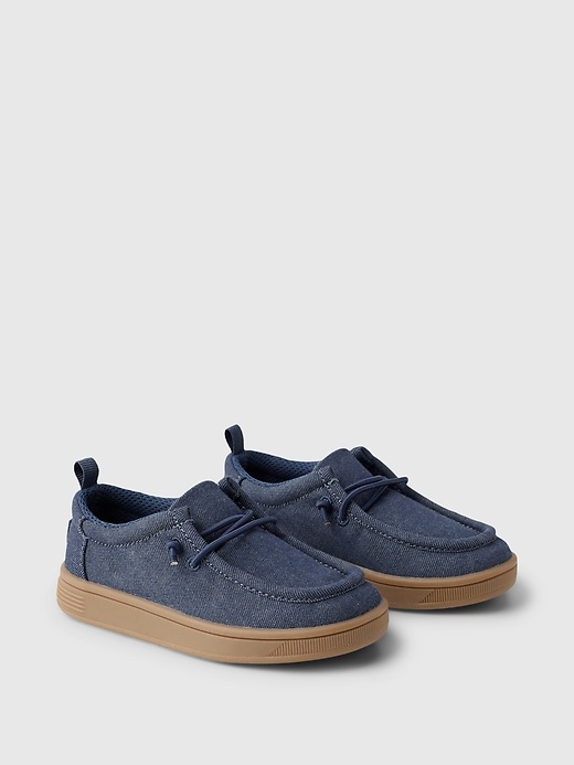 2 of 8 showing, with the color Chambray of product Toddler Moc Sneakers