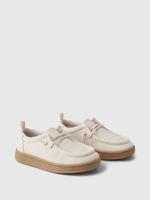 2 of 8 showing, with the color bedrock beige of product Toddler Moc Sneakers