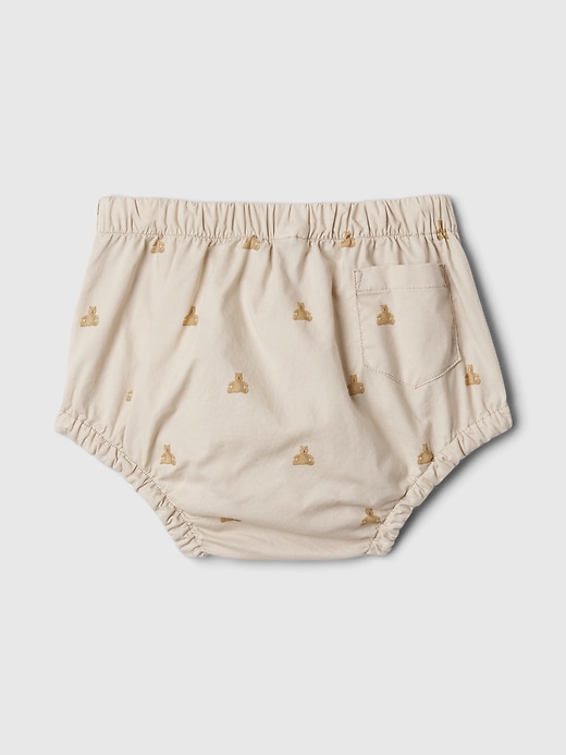 2 of 8 showing, with the color bedrock beige of product Baby Print Diaper Cover