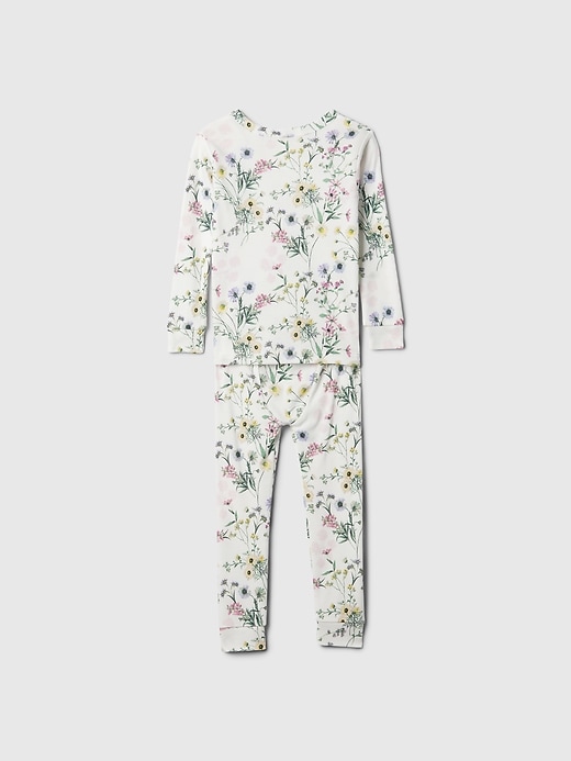 2 of 8 showing, with the color new off white floral of product babyGap Organic Cotton PJ Set