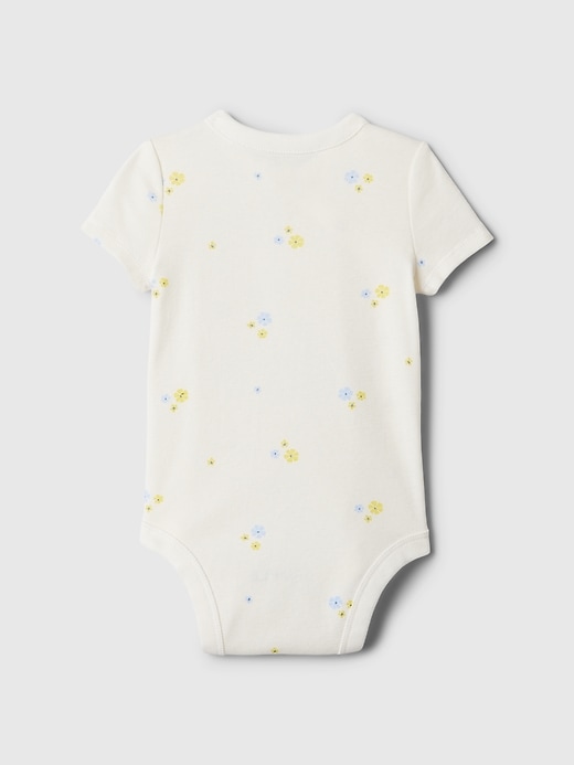 2 of 8 showing, with the color floral mix of product Baby First Favorites Crossover Bodysuit