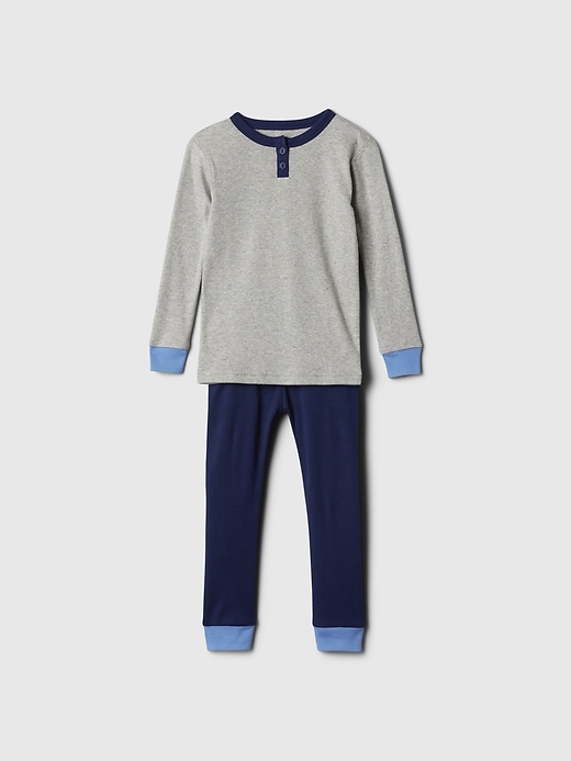 1 of 8 showing, with the color colorblock of product babyGap Organic Cotton PJ Set