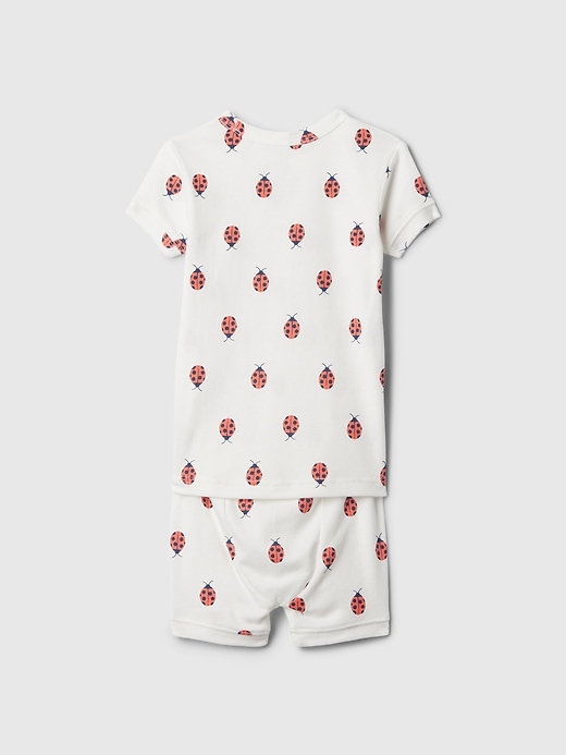 2 of 8 showing, with the color bug white of product babyGap Organic Cotton Short PJ Set