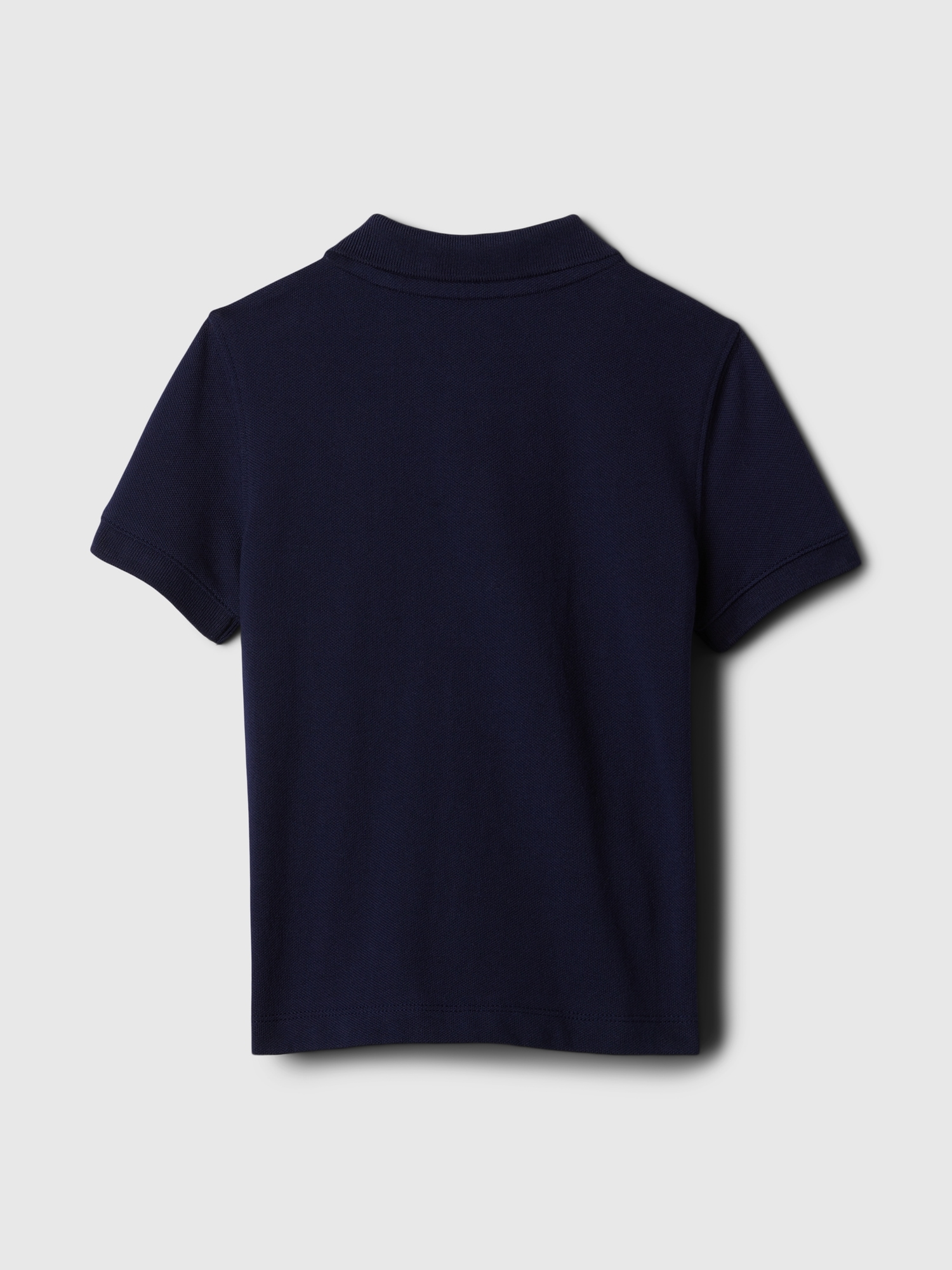 Поло Gap Pique Polo Shirt для малышей, цвет: Тёмный ночной синий — фото 2