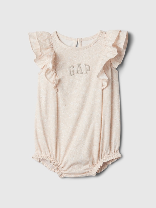 1 of 8 showing, with the color BARELY PINK of product Baby Logo Shorty One-Piece