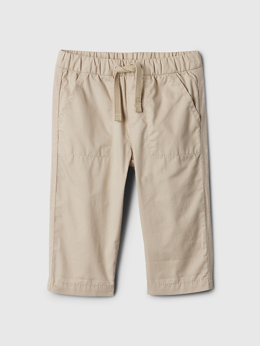1 of 8 showing, with the color bedrock beige of product Baby Pull-On Pants