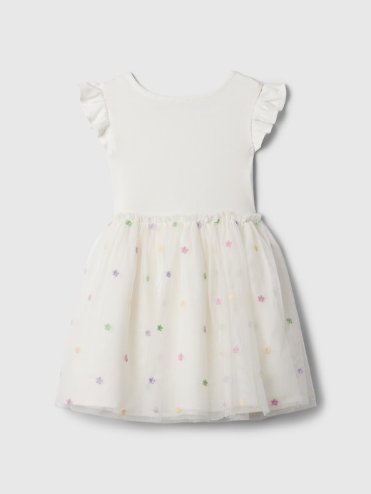 2 of 8 showing, with the color new off white of product babyGap Flutter Tulle Dress
