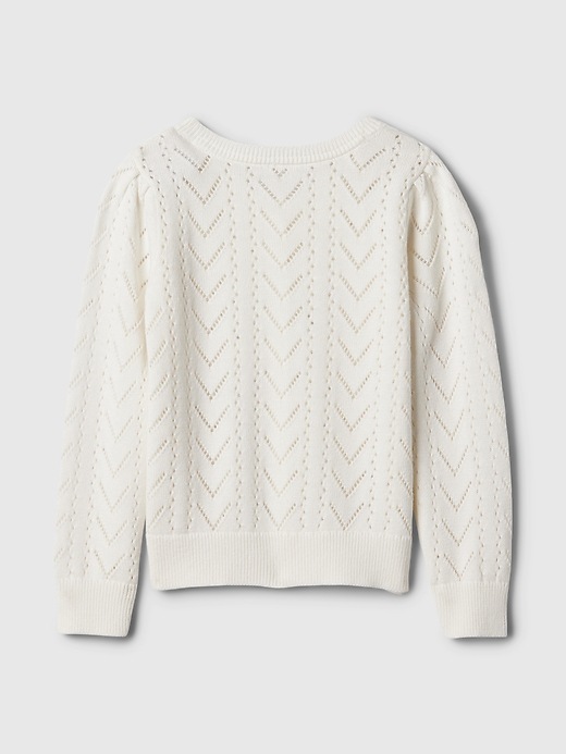 2 of 8 showing, with the color new off white of product babyGap Pointelle Sweater