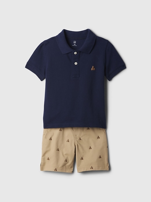 View large product image 1 of 4. babyGap Polo Outfit Set