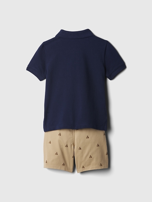 2 of 8 showing, with the color dark night of product babyGap Polo Outfit Set