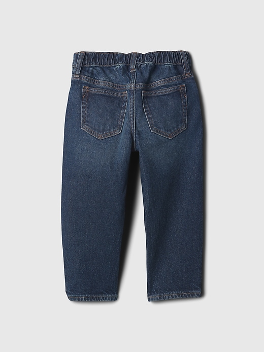 2 of 8 showing, with the color dark wash of product babyGap Relaxed Taper Original Fit Jeans