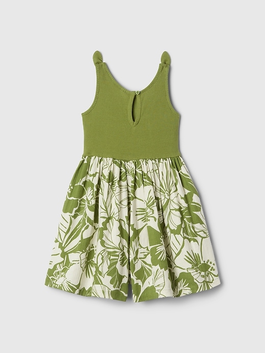 2 of 8 showing, with the color calla green of product babyGap Crinkle Gauze Romper