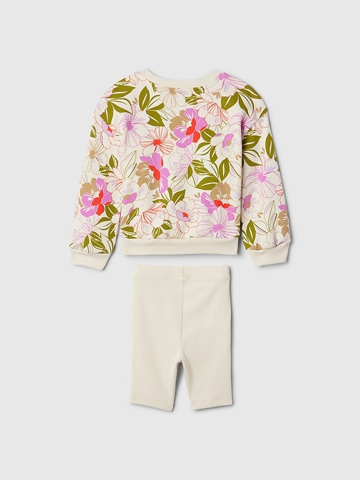 2 of 8 showing, with the color red chino floral of product Baby & Toddler Two-Piece Outfit Set