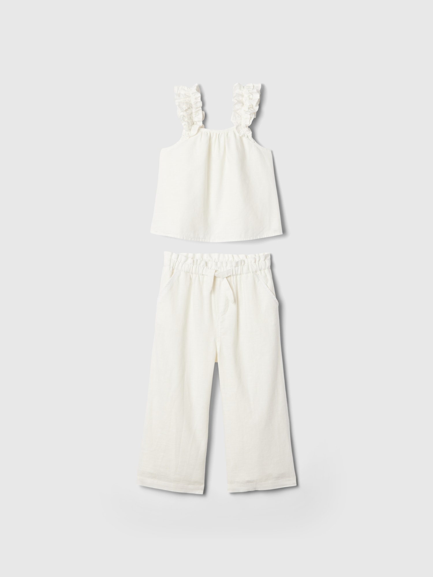 babyGap Linen-Cotton Ruffle Outfit Set