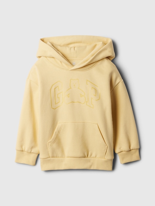 1 of 8 showing, with the color new chamois yellow of product Baby & Toddler Brannan Bear Logo Hoodie
