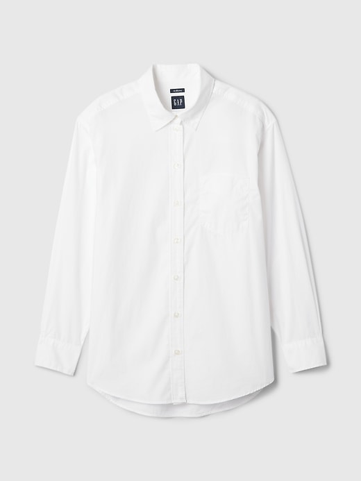 Image number 6 showing, Organic Cotton Poplin Big Shirt