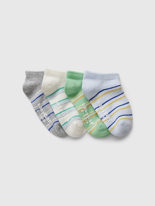 View large product image 1 of 1. Toddler No-Show Socks (4-Pack)