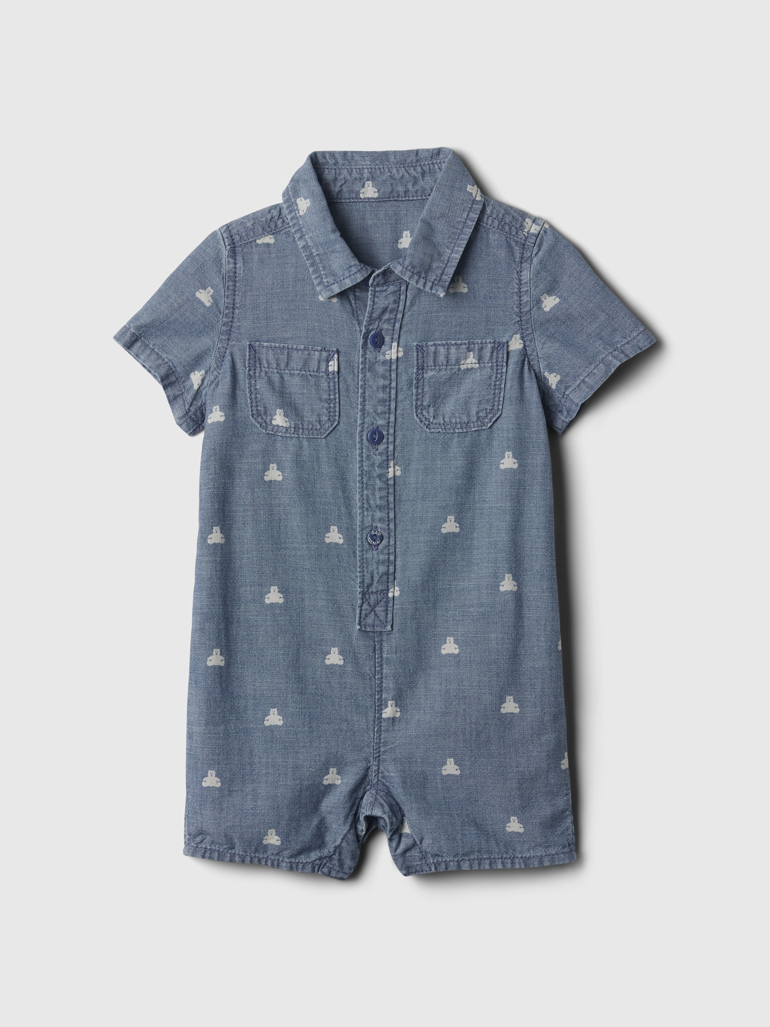 Baby Denim Shorty One-Piece