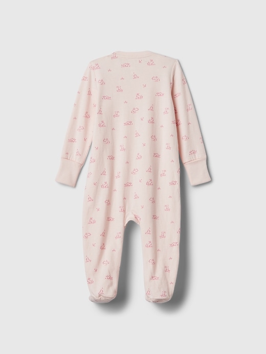 2 of 8 showing, with the color BARELY PINK of product Baby First Favorites Graphic One-Piece