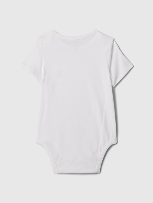 2 of 8 showing, with the color optic white of product Baby Mix & Match Pocket Bodysuit