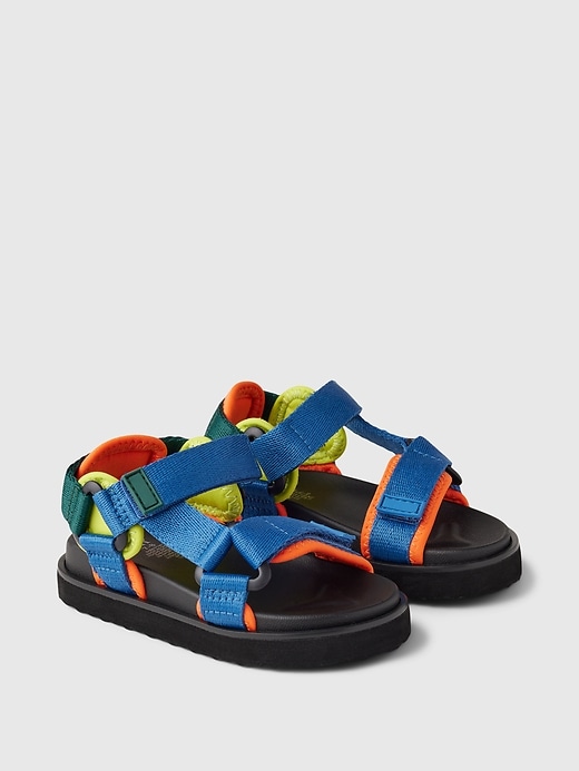 2 of 8 showing, with the color multi of product Toddler Strap Sandals