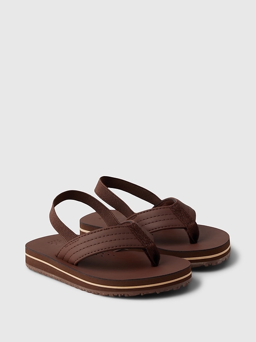 2 of 8 showing, with the color brown of product Toddler Sandals