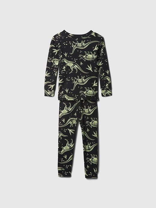 1 of 8 showing, with the color dinosaur of product Baby & Toddler Organic Cotton Print PJ Set