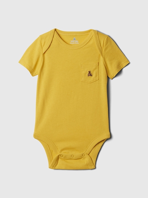 1 of 8 showing, with the color BRILLIANT YELLOW of product Baby Mix and Match Pocket Bodysuit